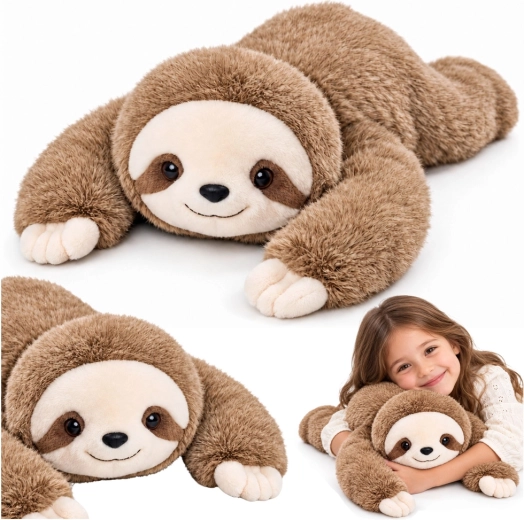 Perezoso de peluche con patas largas, 60 cm