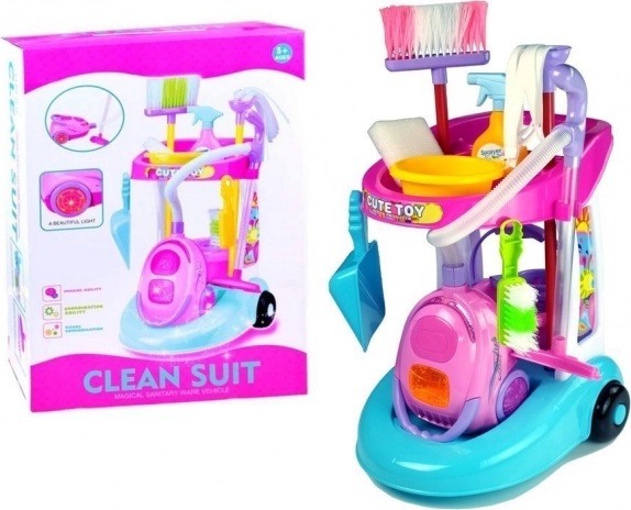 Set de limpieza infantil con aspiradora