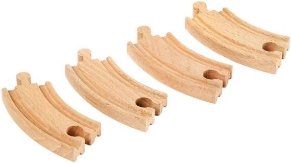 4 vías curvas cortas para una construcción variable