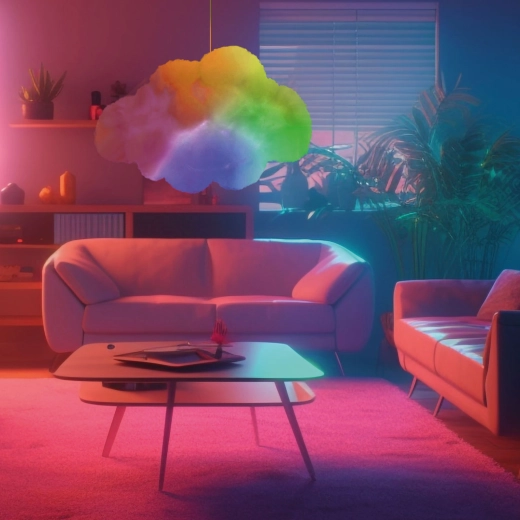 Iluminación RGB multicolor