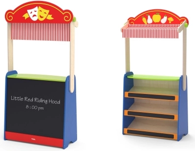 Viga toys teatro y tiendita 2 en 1