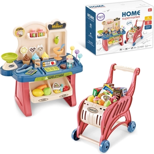 Woopie Supermercado con Carrito y Accesorios