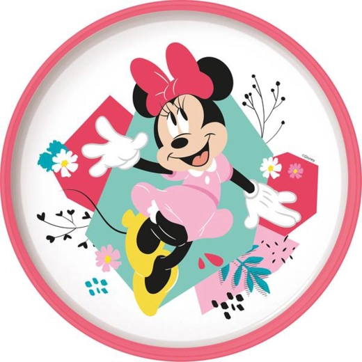 Plato de plástico con base antideslizante MINNIE 19,5 cm