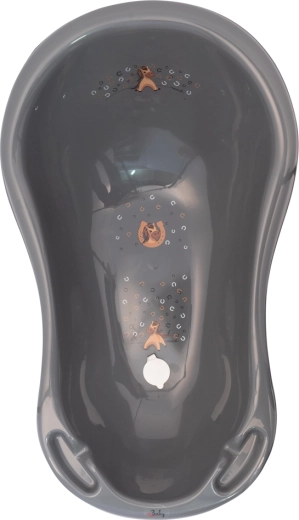Bañera infantil Maltex con tapón Minimal Caballito 84 cm steel grey