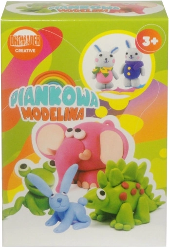 Plastilina de espuma Dromader – set creativo de 8 colores con herramientas