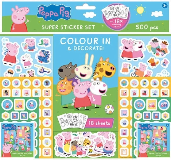 Set de pegatinas Peppa Pig (500 uds.)