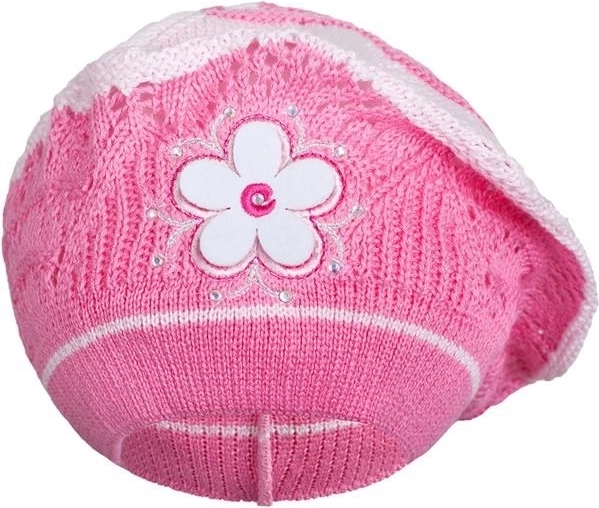 Boina tejida para niños New Baby rosa oscuro