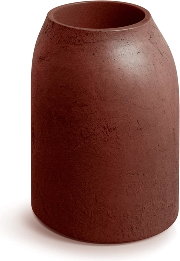 Macetero Epocco Bold 48 cm rojo-marrón, mate, de PE resistente a las heladas