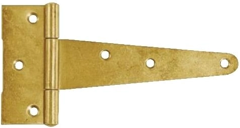 Bisagra triangular 100 × 30 × 65 × 2 mm, galvanizada en amarillo