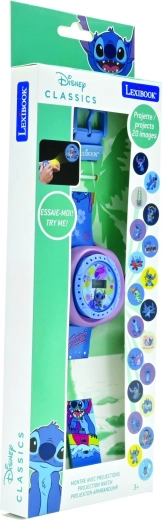 Reloj digital con proyector Lexibook Stitch con 20 imágenes