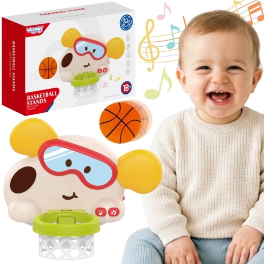 Woopie baby interactivo aro de baloncesto infantil perrito con sonidos