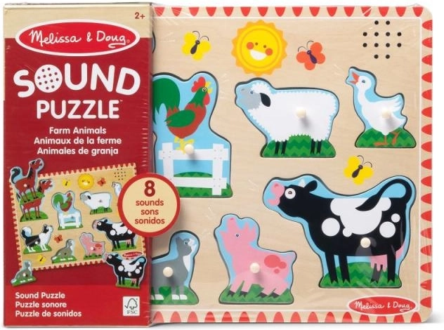 Puzle de madera con sonidos Melissa & Doug