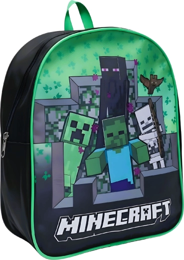 Mochila infantil Minecraft con motivo de Creeper, Zombie, Enderman y Skeleton