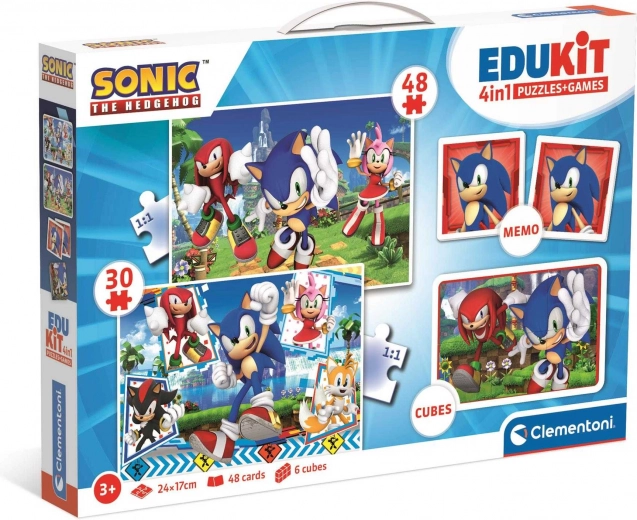 Clementoni Set de juegos Sonic 4 en 1
