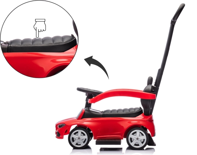 Asiento cómodo de ecopiel con respaldo
