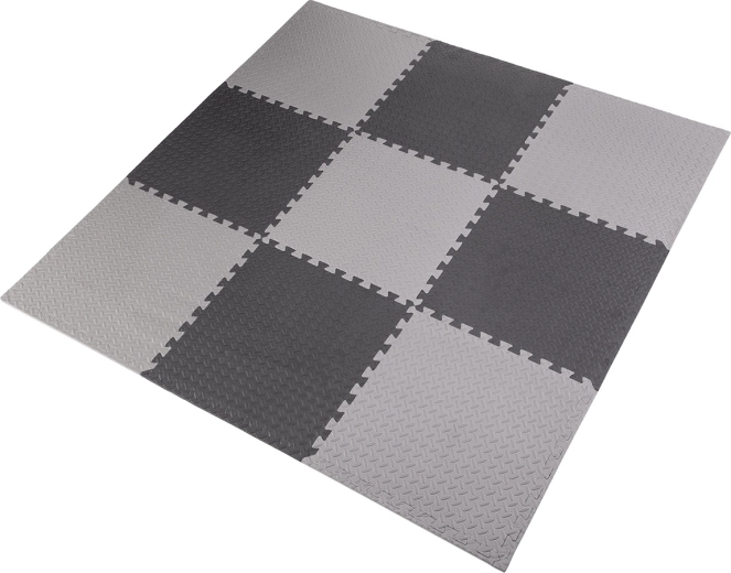 Alfombrilla protectora tipo puzzle HMS Premium MP12 gris claro
