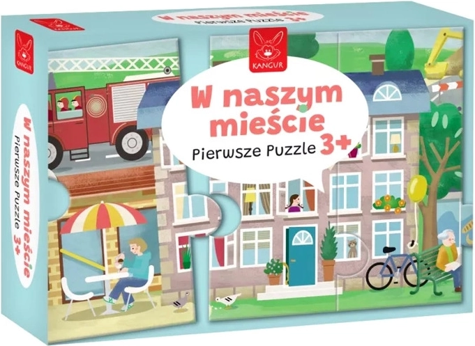 Primer puzle: Nuestra ciudad – gran rompecabezas de suelo para niños