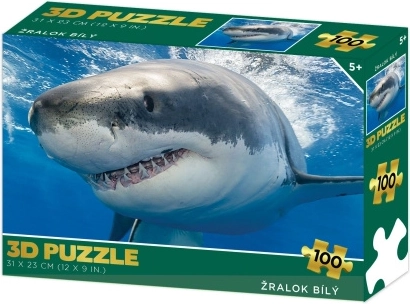 Rompecabezas 3D tiburón blanco