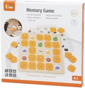 Gran juego de memoria de madera Viga con imágenes