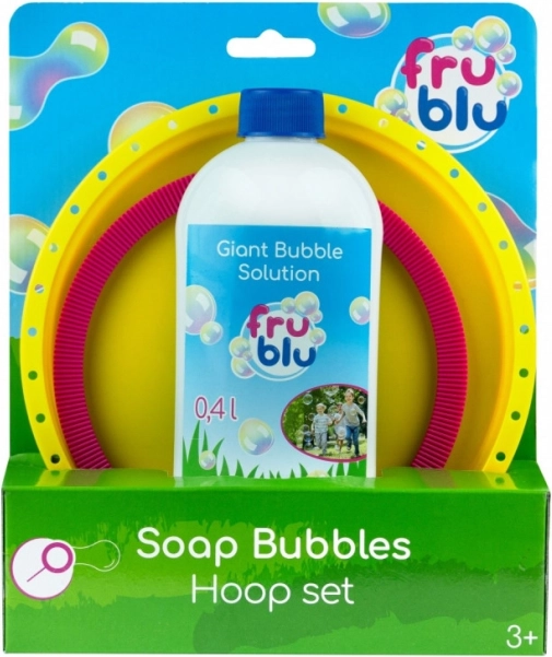FRU BLU set de aro para burbujas de jabón + solución 0,4 l