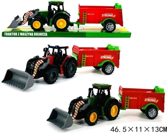 Tractor con máquina agrícola