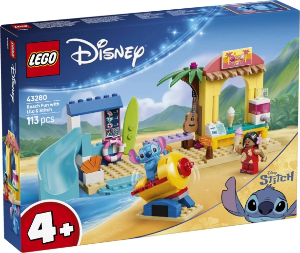 Diversión en la playa de LEGO Disney con Lilo y Stitch