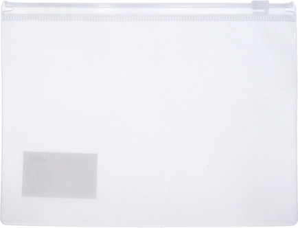 Carpeta con cierre de cremallera 29x21,5 cm Transparente