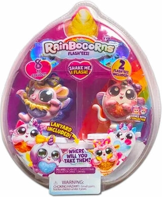 Figuritas luminosas RainboCorns Flash con cordón