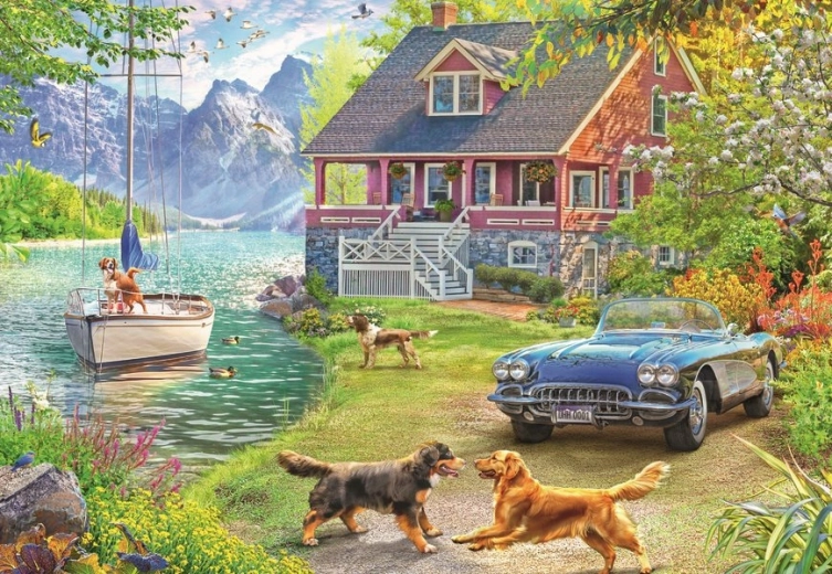 Puzzle Ravensburger Verano junto al lago 200 piezas