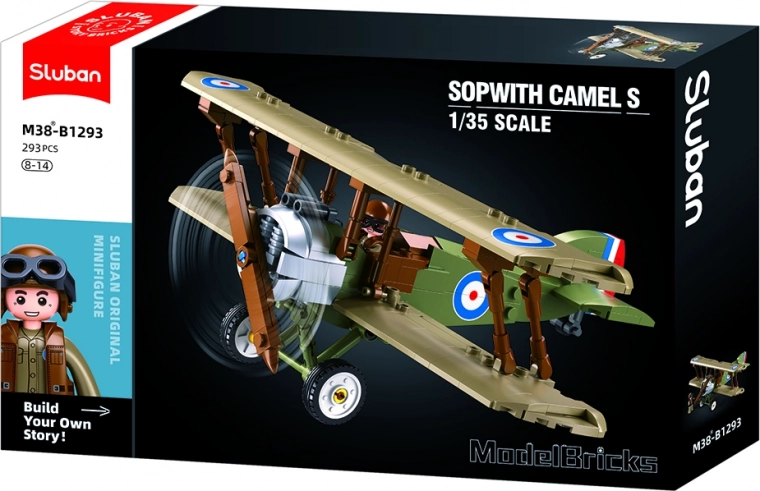 Kit de construcción del biplano Sopwith - Model Bricks