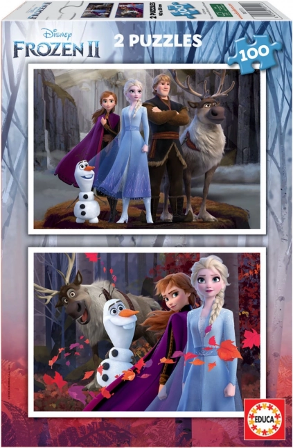 Educa Puzzle Frozen 2, 2x100 piezas