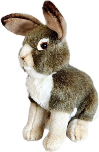Conejo de peluche gris 30 cm