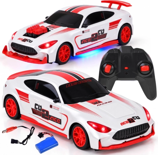 Coche teledirigido CRAZON 1:16 con transformación y luces