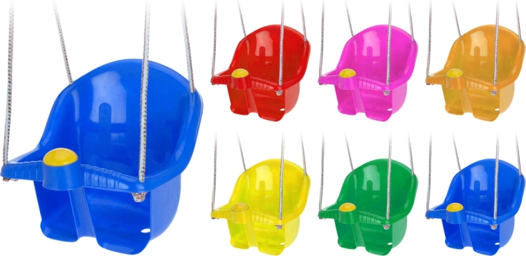 Columpio infantil colgante con cuerda – mix de colores