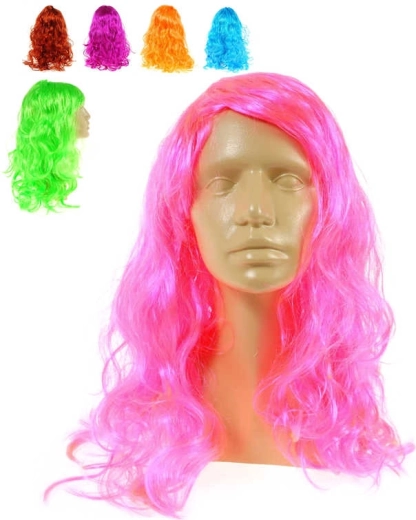 Peluca infantil de carnaval con rizos largos - 1 pieza