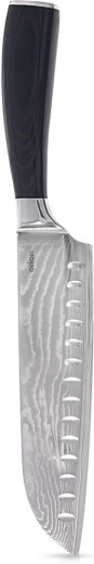Cuchillo de cocina santoku de acero damasco de 31 cm