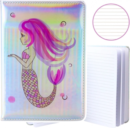 Cuaderno Holográfico Sirena A5 80 Hojas