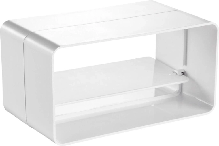 Compuerta antirretorno 110 × 55 mm de plástico