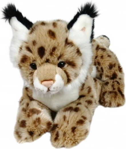 Lince de peluche tumbado 30 cm - 1 pieza