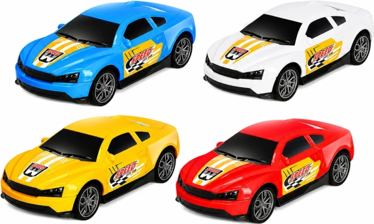 4 coches deportivos en el paquete