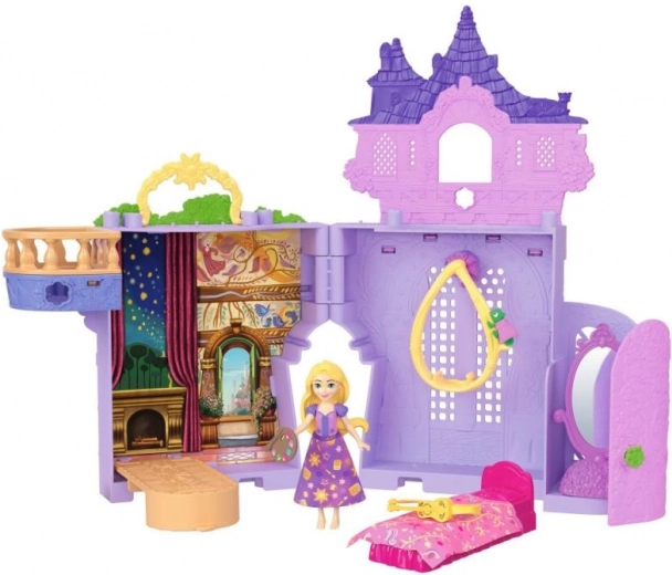Princesa Disney Rapunzel – castillo portátil con muñeca