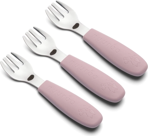 NUUROO Felix set de tenedores woodrose (3 uds.)