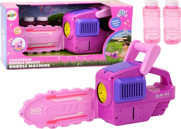 Pompero rosa con forma de motosierra