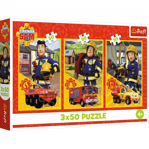 Puzle 3x50 - Equipo de la estación de bomberos Bombero Sam