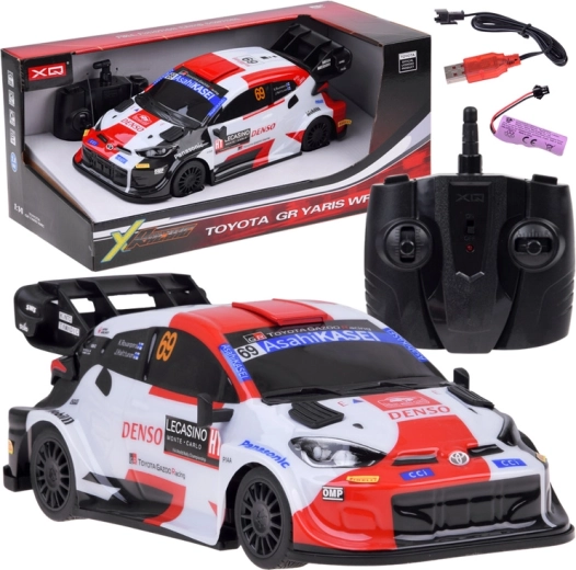 Coche RC de carreras Toyota GR Yaris WRC 1:14 con batería recargable