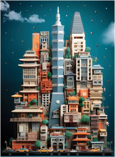 Puzzle Taipéi de 1000 piezas