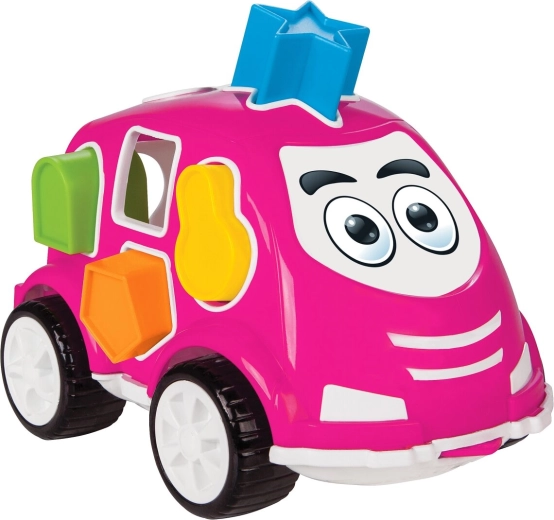 Coche educativo de encaje Jamara con formas rosa