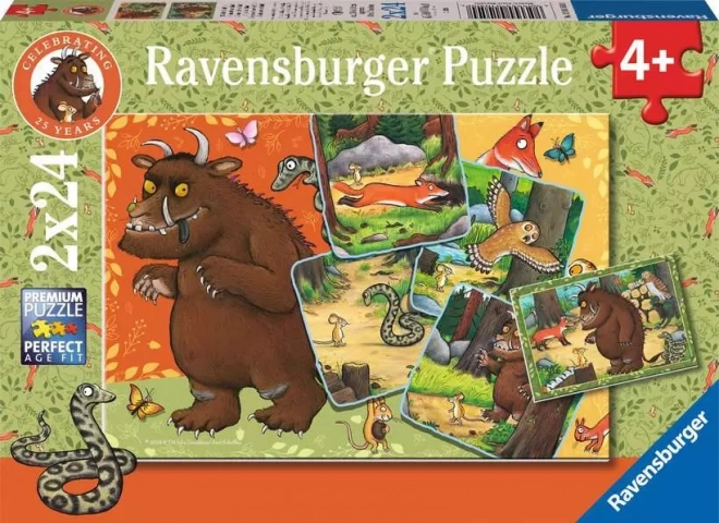 Puzzle Gruffalo 2x24 piezas de Ravensburger