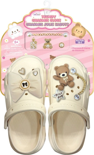 Sandalias infantiles con motivo de osito en talla 33–34