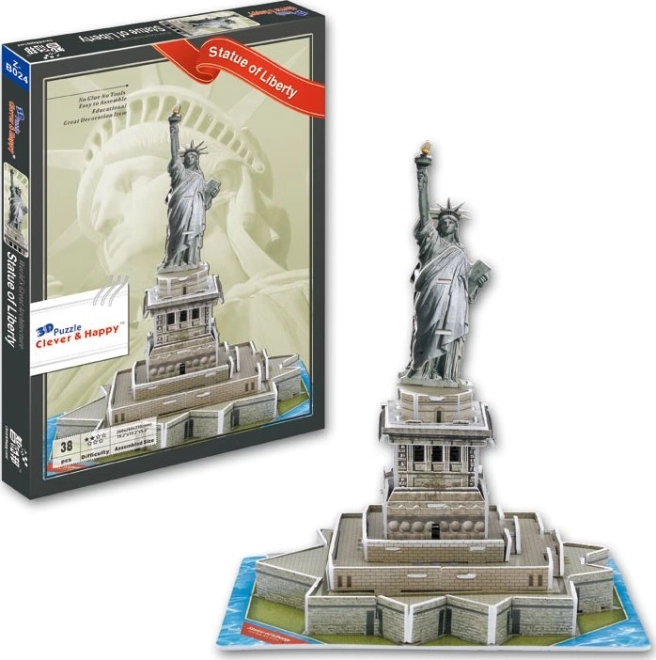 Puzle 3D Estatua de la Libertad 38 piezas